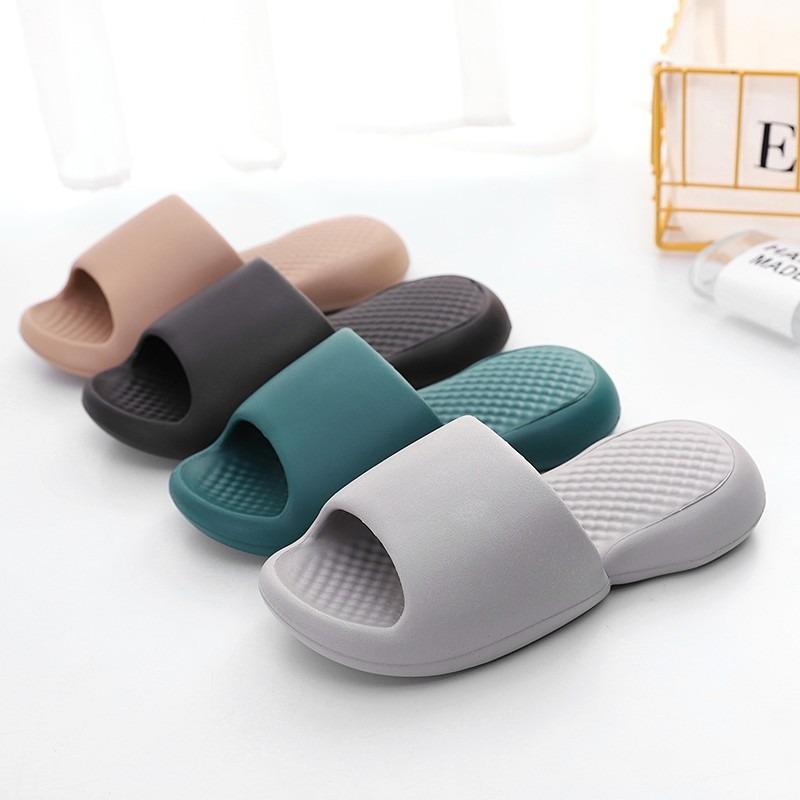 Bathroom cool slippers women's indoor home silent home soft bottom bath couple men summer integrated molding
