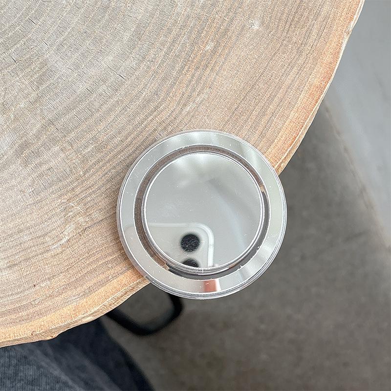 Mirror Phone Airbag Stand - Multi-Shape Makeup Mirror + Desktop Support All-in-One Accessory with Magnetic Design