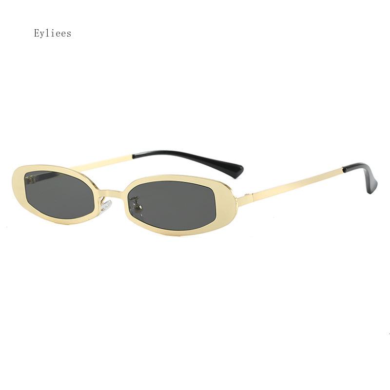 New Neutral Retro Sunscreen Sunglasses Fashion Small Frame Cat Eye Metal Travel Sunglasses UV400 Designer Gafas De Sol