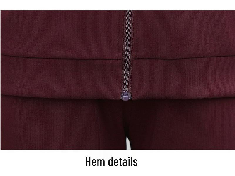 2026 Stylish Casual Sportswear Set for Middle-Aged & Elderly Women: Spring, Autumn & Winter Two-Piece Hoodie Ensemble