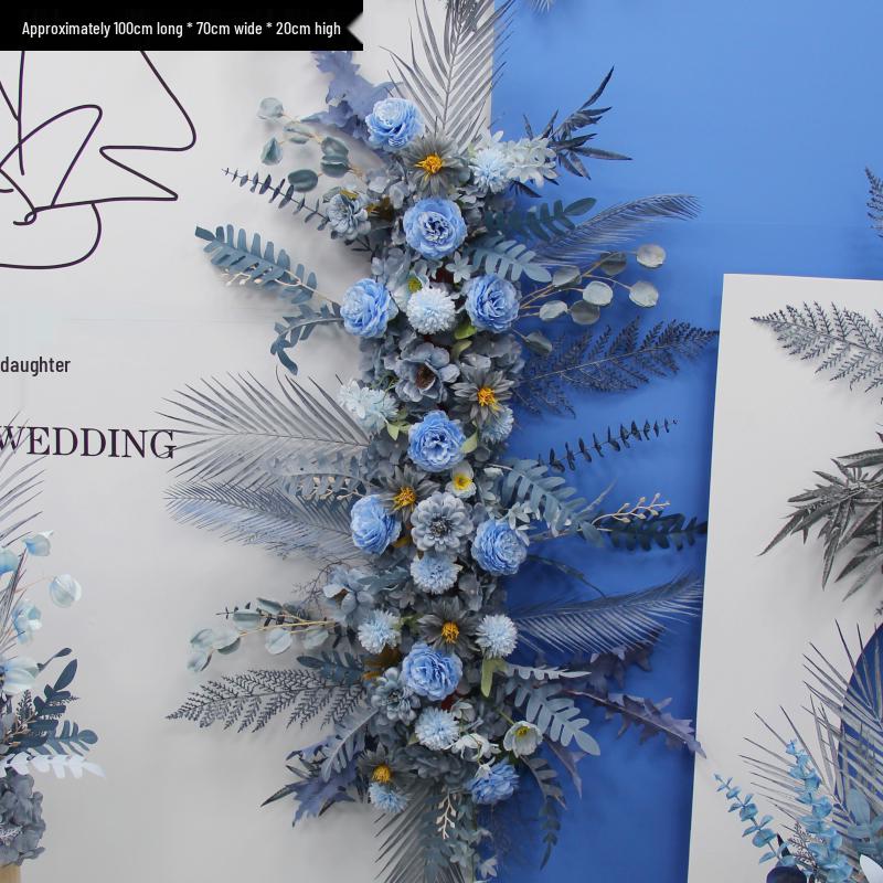 Blumen Kunstseide Blumenstreifen Set: Lange Hängegang-Anordnung & Hochzeitsaal-Dekor