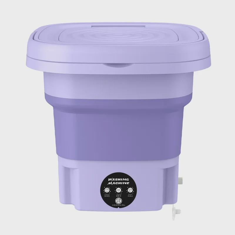 Compact Folding Washing Machine for Dorms & Baby Clothes
