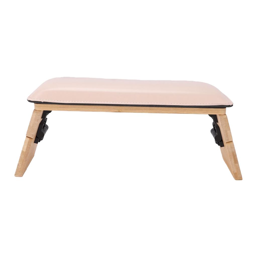 Foldable PU Leather Nail Hand Rest 3   Heights Nail Arm Rest for Nail Tech Salon Home Use Pink