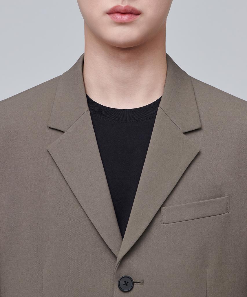 Musinsa Standard Oversized 3-Button Blazer [Dusty Beige]