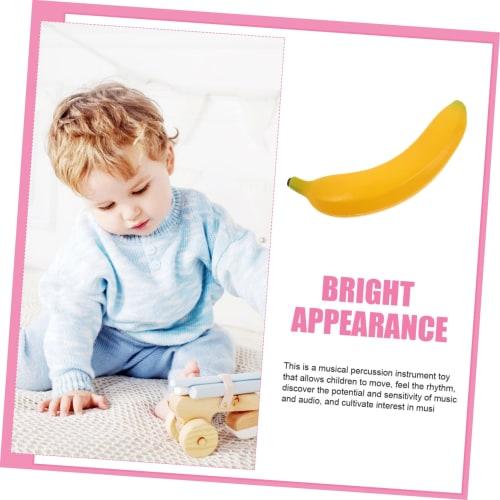 MUSISALY Fake Banana, Fake Fruit Sample, Sandbox, Fake Fruit Banana, Hand Percussion Toy, Fruit Toy, Looks Like a Model, Decoration