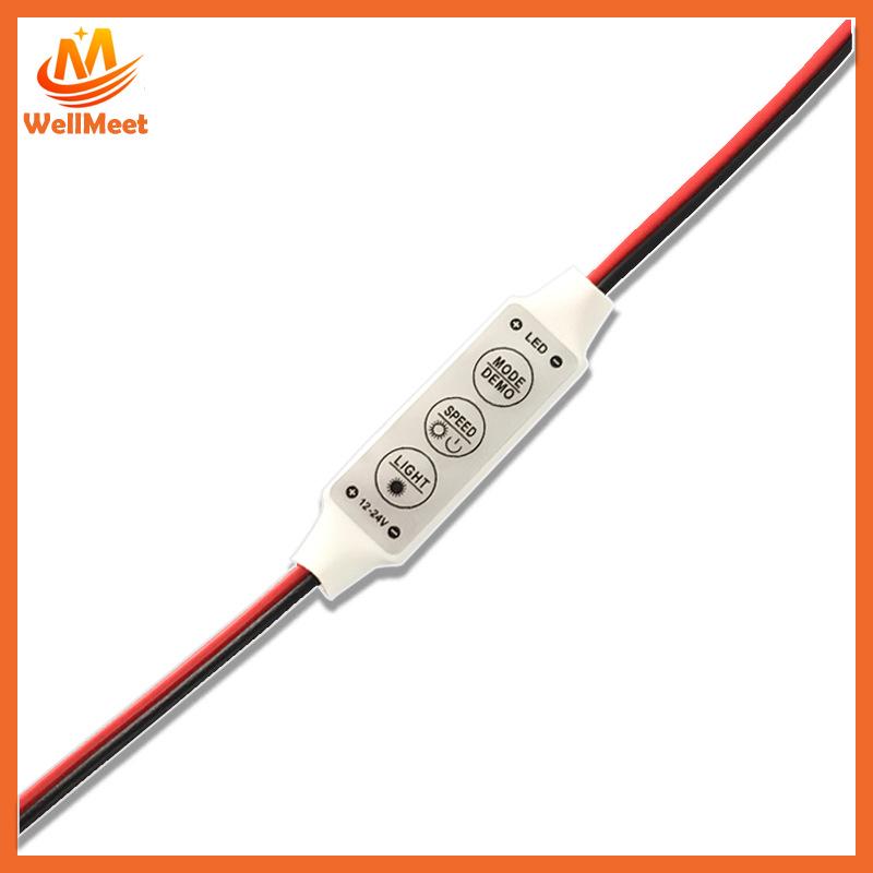 LED Single Color Mini Controller with Dimmer for 12-24V Light Strips