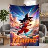 Coperte personalizzate in flanella di Dragon Ball Morbide Calde Accoglienti Plaid per Decorazione della Casa Regali di Festa