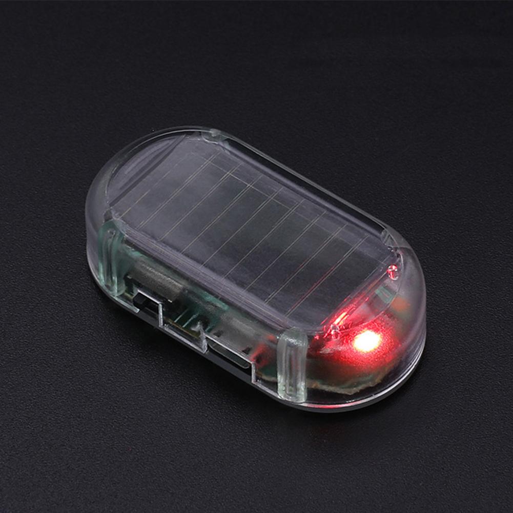 Car Fake Security Light Solar Powered Universal Warning LED Light Alarm Lamp Anti-Theft Caution Strobe Signal Security System