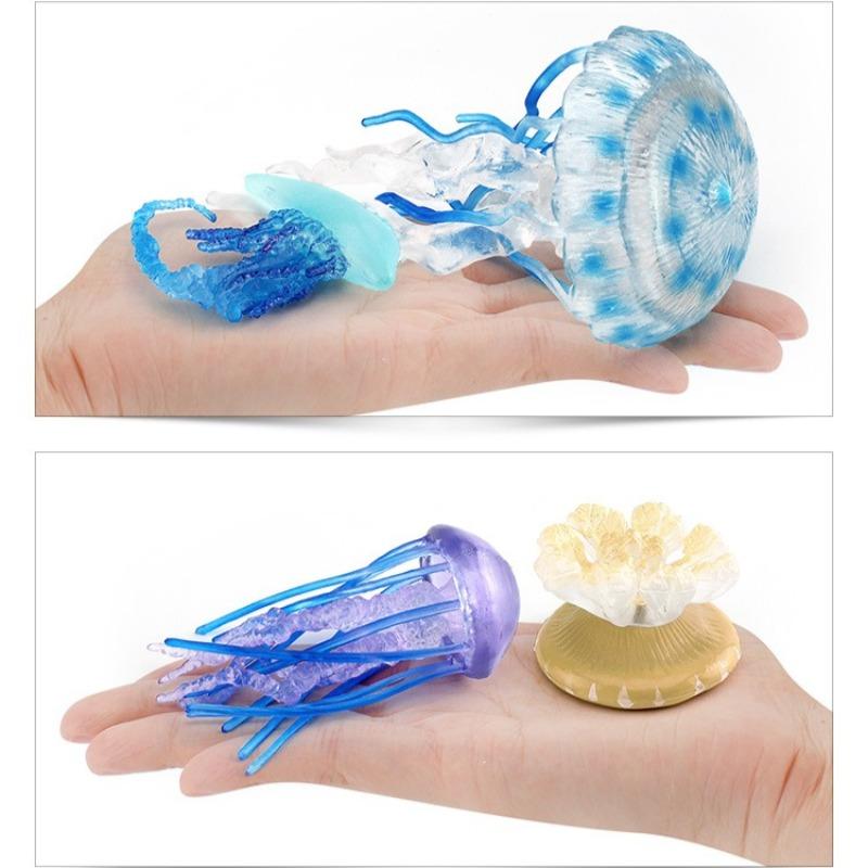 Simulated Jellyfish Fridge Stickers Artificial Marine Animal Models Starfish Sea Anemone Fridge Magnets Children Gifts