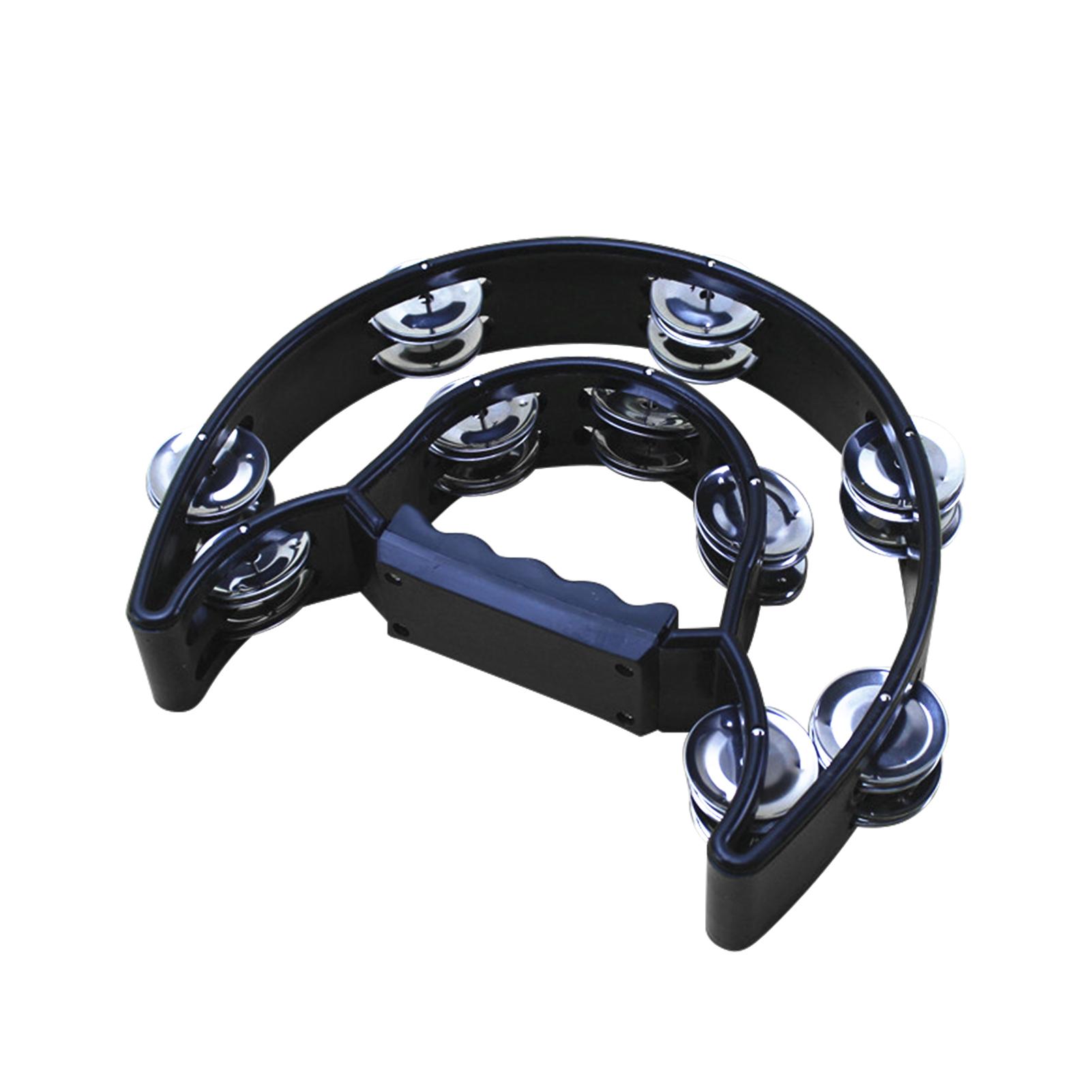 

Двухрядный ручной бубен, металлические джинглы, ручной пластиковый музыкальный ударный барабан, полумесяц чёрный