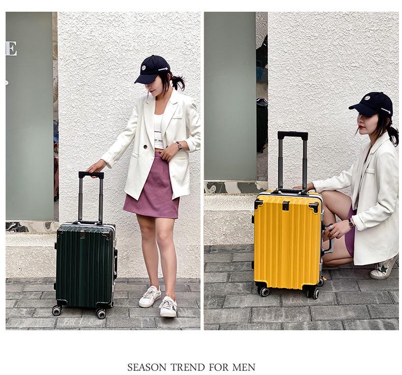 20" Carry-On Trolley with Silent Wheels, Combo Lock - Men's, Women's, Student - Large 28" Capacity