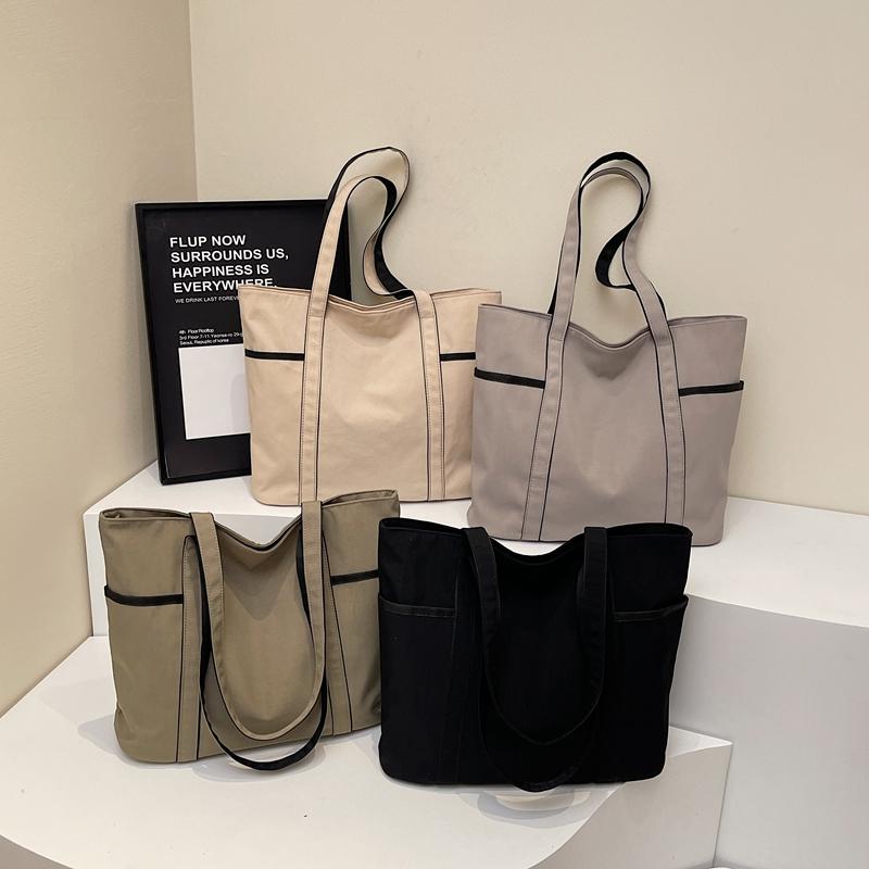 Large Capacity Commuting Tote Bag Lightweight Shoulder Bag Travel Shopping Bag Women's Bag