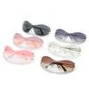 Y2K Spice Girl Wind Sunglasses, Rimless One-Piece Large-Frame Sunglasses For Women Uv400