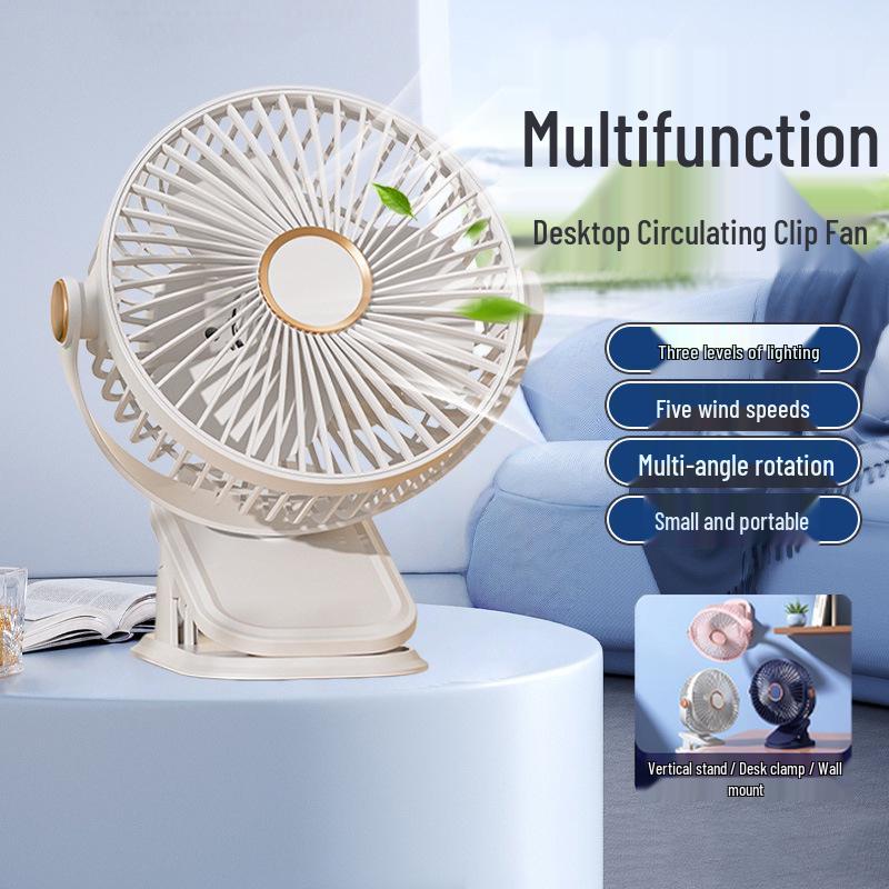 Versatile 3-in-1 Clip Fan: Compact Wind Power for Outdoor, Dorm, or Wall Mount Use