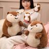 Nuovo peluche realistico e tenero a forma di marmotta capibara, adorabile peluche di marmotta seduta, regalo di Natale e compleanno.