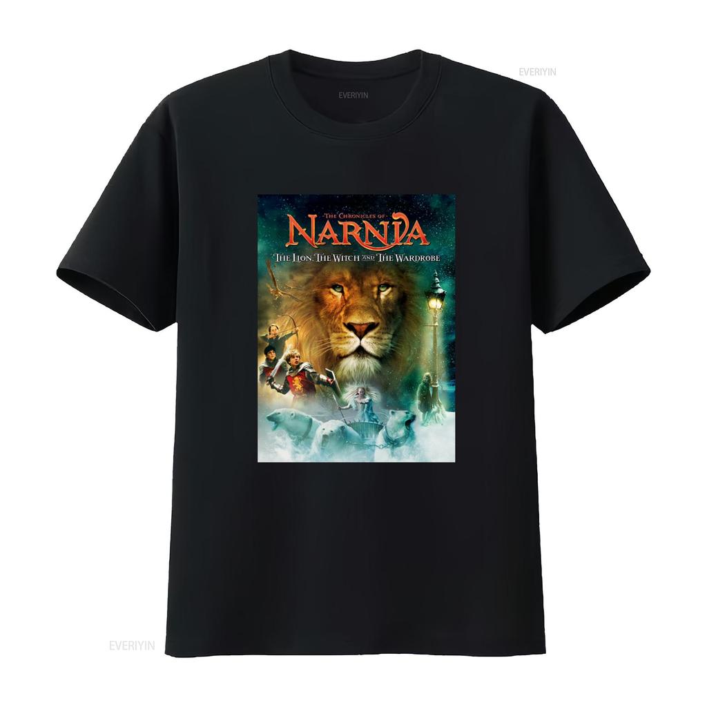 The Chronicles Of Narnia Lion Witch And Wardrobe T Shirt Classic Holiday Movie Print  Vintage Washed Slightly Casual
