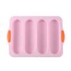 New 4-slot Open Silicone Bread Mold Non-Stick Bread Silicone Mould French Baguette Mold Baking Pans For Kitchen Baking Tool