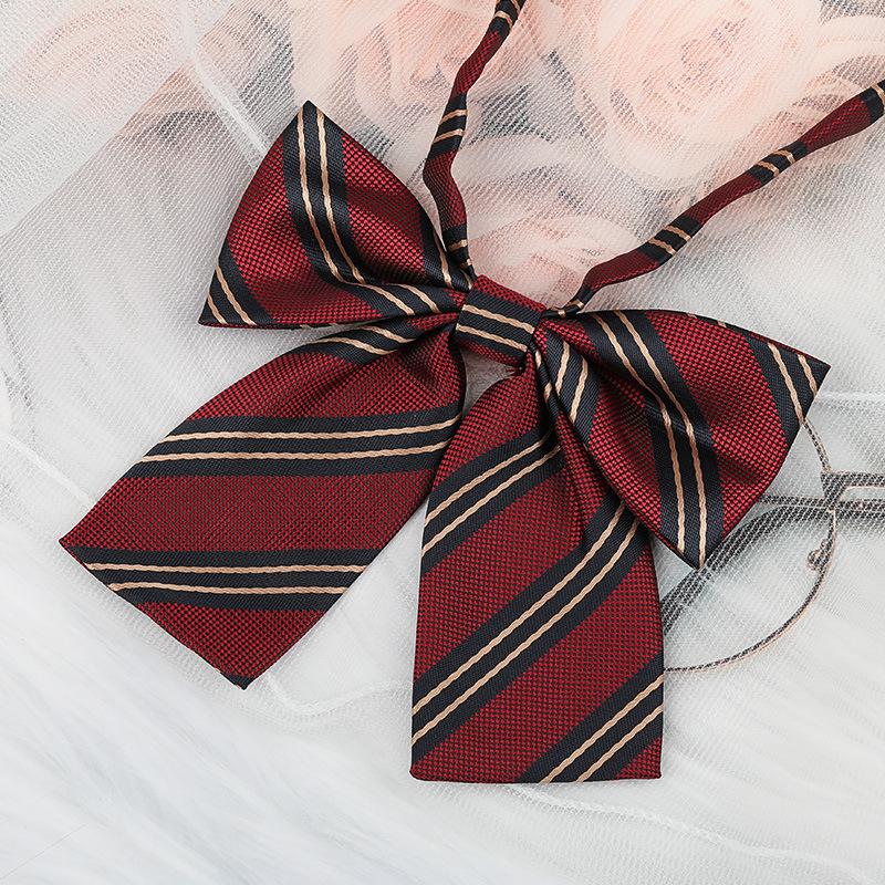 Jk Japanese Plaid Korean Version Of Collar Flower Graduate Female Collar Flower College Wind Streamer Jk Bow Shirt Accessories Sailor Suit