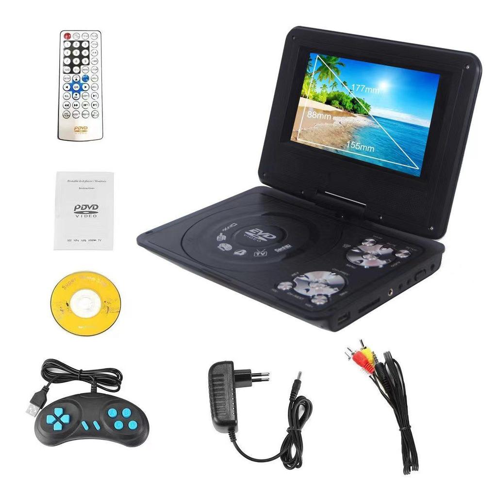 Ultra-thin 7.8-inch HD Portable DVD & TV EVD Player