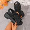 Fashion Women Wedge Sandals Anti-slip Mesh Casual Women Platform Sandals Lace-Up Open Toe Beach Shoes for Women New Sandalias De Mujer