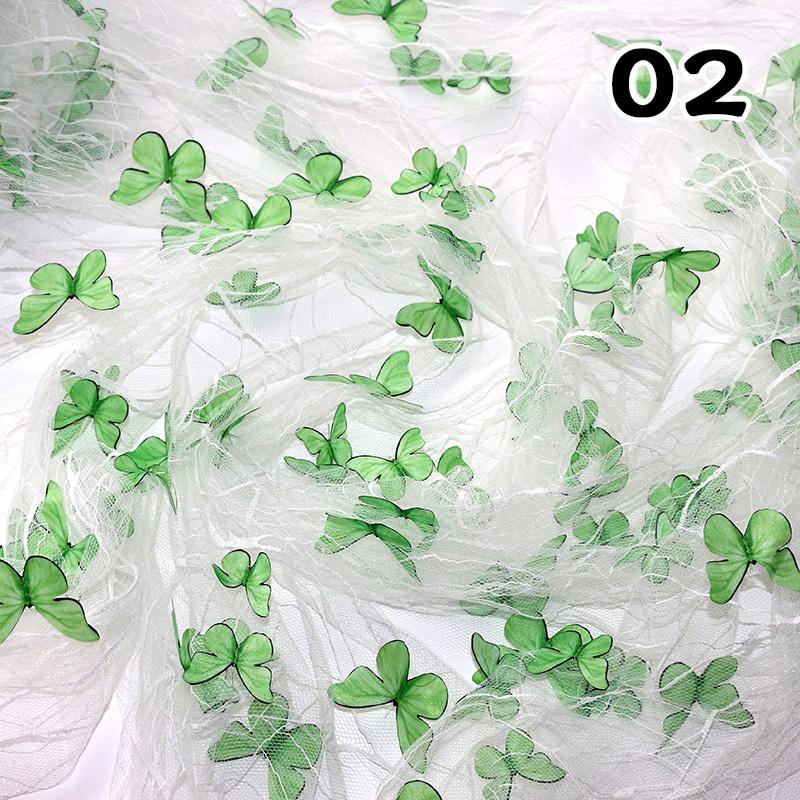 50*130cm 3D Vivid Butterfly Lace Mesh Fabric Exquisite Sheer Embroidery Soft Tulle Yarn For DIY Sewing Wedding Dress Cloth Craft