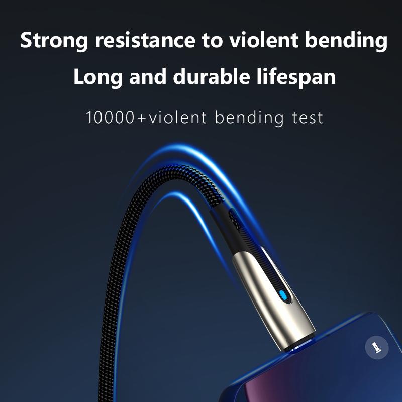 100W Three In One Fast Charging Data Cable Suitable For iPhone Phones, Huawei 5A Super Fast Charging, Xiaomi Type-C Oppo  Cable