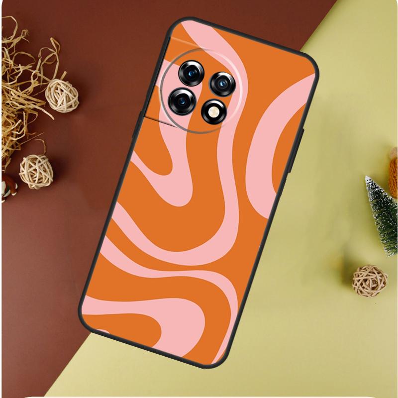 Liquid Swirl Abstract in Blue Grey For OnePlus Nord 4 CE 3 2 Lite N20 N30 9 10 Pro 8T 9RT 10T 10R 13R 12R 11 12 13 Phone Case