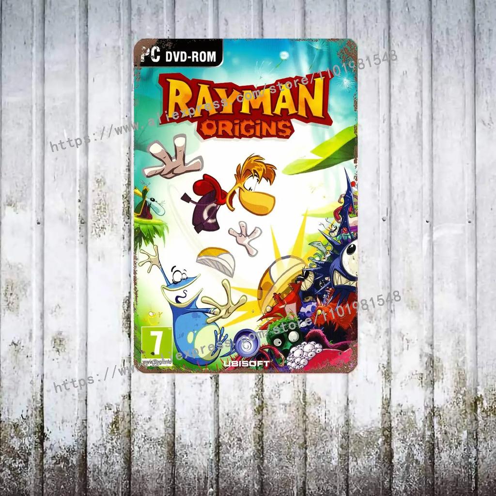 Rayman Legends Definitive Edition Poster Vintage Tin Sign Metal Sign Decorative Plaque for Pub Bar Man Cave Club Wall Decoration