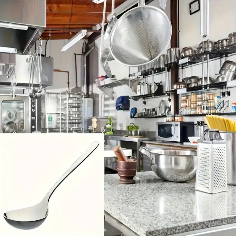Premium Soup Spoon Durable Serving Spoons Easy-to-Clean Stainless Steel Spoons  Kitchen
