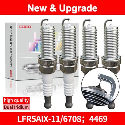 For LFR5AIX-11 6708;4469 Dual Iridium Spark Plugs For Hyundai Kia Infiniti Nissan Toyota Mercury Suzuki Yamaha ILFR5B11