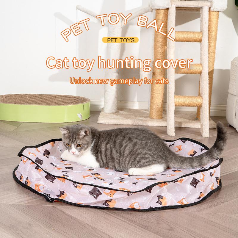 Interactive Toys for Cats, Ball To Roll Quickly in The Pouch, Toy for Kitten Hide-and-seek, Interactive Toy Activated By Movement for The Interior