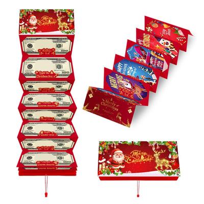 Busta Regalo di Natale 2026 10 Fessure Salvadanaio Festivo Porta Sorpresa Personalizzato per Contanti Carte