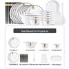Nordic Style 45-Piece Tableware Set: Plates, Rice Bowls, Diamond Soup Bowls, and Fish Plates for 10 People