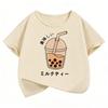 Y2k Graphic Juice Design T Shirts Short Sleeve Kids Childrens Tshirt Boys Girls Summer Spring Casual Top Tee