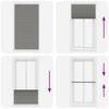 Pleated Blind Anthracite 105 x 200 cm Fabric Width 104.4 cm Polyester