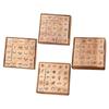 25Pcs Mini Stamps Handmade Stamper Set Wooden Rubber Stamps for Scrapbooking