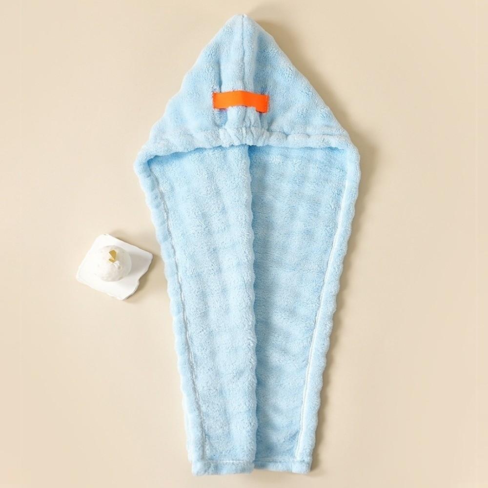 Microfiber Quickly Hair Dry Towel Super Absorbent Soft Bathroom Women Turban Thickened with Elastic Band Hair Dry Wrap Bonnets