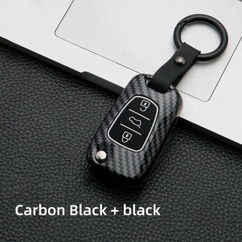 Carbon Auto Key Fob Cover Case Fit For Hyundai Accent Elantra I20 I30 Ix20 Ix25 Ix35 Premium Grade Auto Interior Accessory