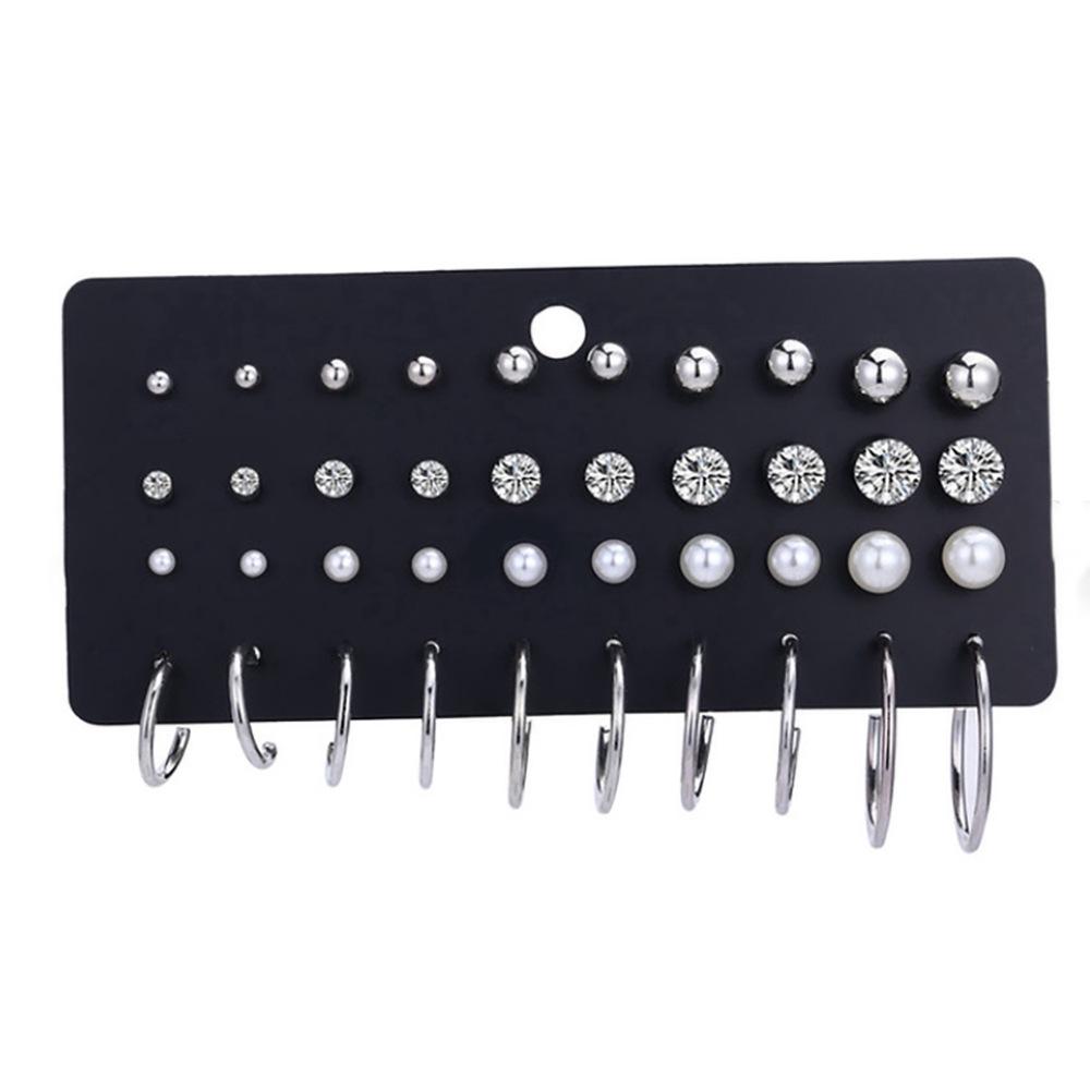 

Новый набор сережек-гвоздиков из циркона, 20 пар, креативные серьги в стиле ретро и с простым темпераментом