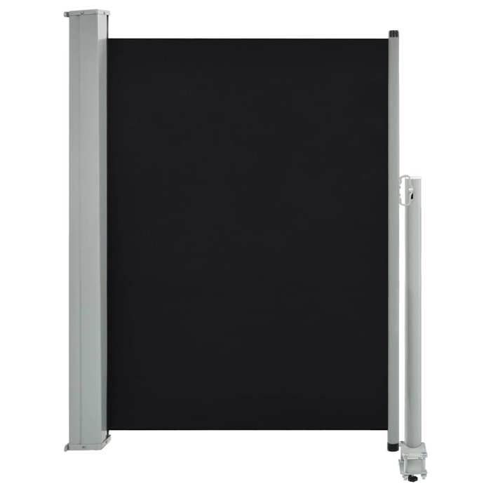 VidaXL Auvent Latéral Rétractable de Patio 100x300 cm Noir Pare-vue Brise-vent 45184