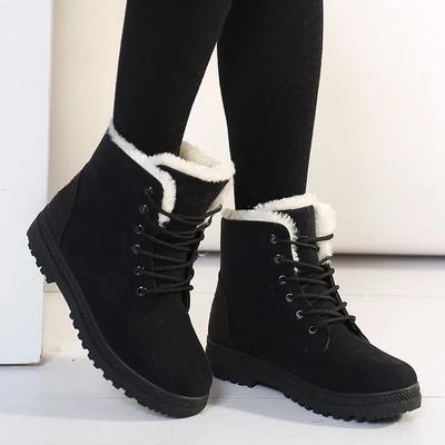Bottines d'hiver pour femmes Bottines Chaussures de neige chaudes Bottes en peluche pour femmes Chaussures d'hiver Chaussures pour femmes