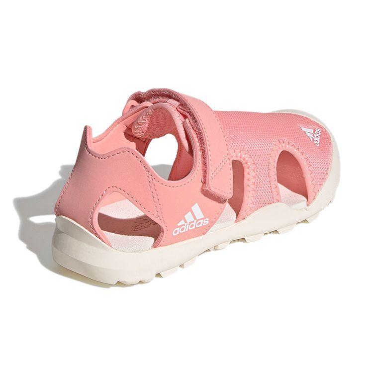 Adidas Terrex Captain Toey K Velcro Outdoor Flat Simple Sports Kids Sandals Kids Sandals Pink EF2244