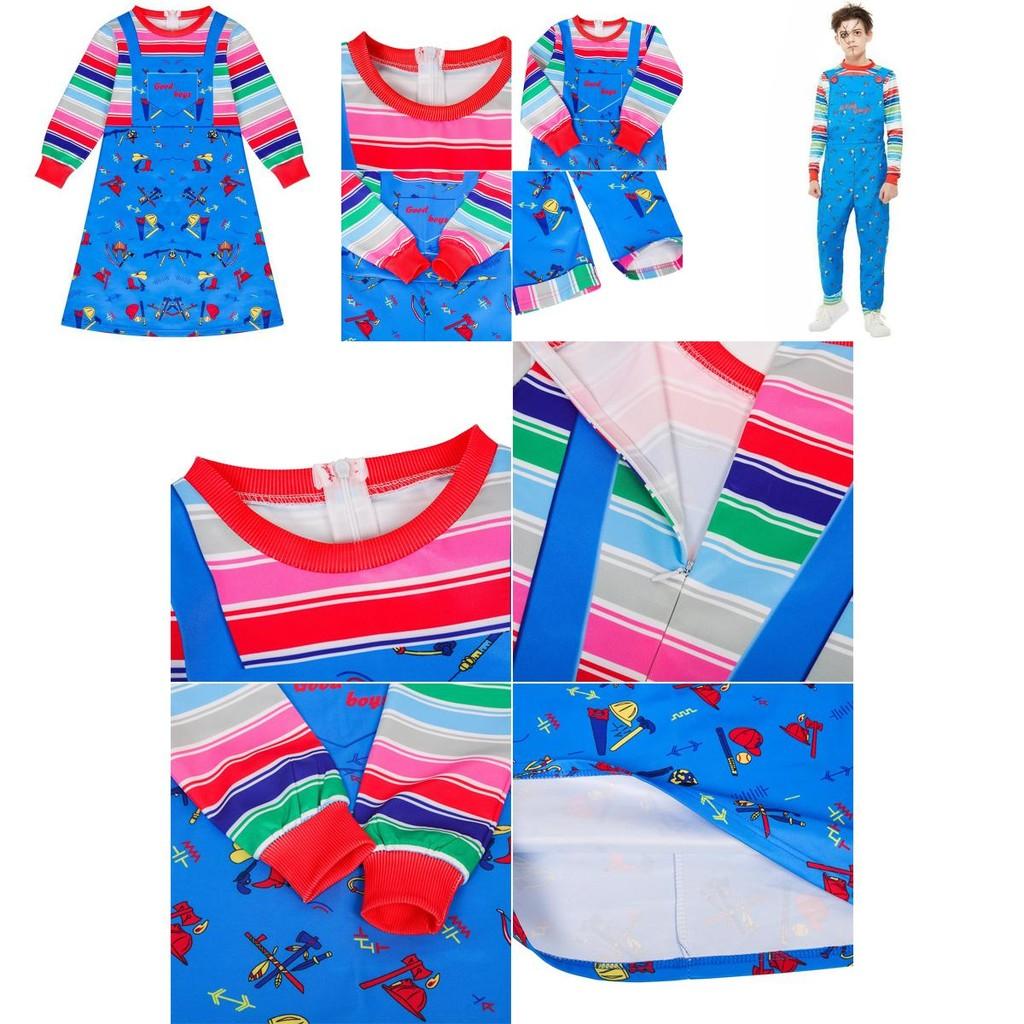Eye-catching Child's Play Licensed Chucky Costume For Boys And Girls Fun