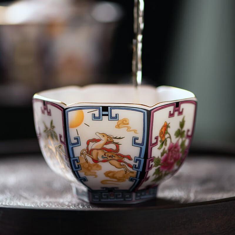 Tai Xi Ge White Jade Porcelain Master Tea Cup