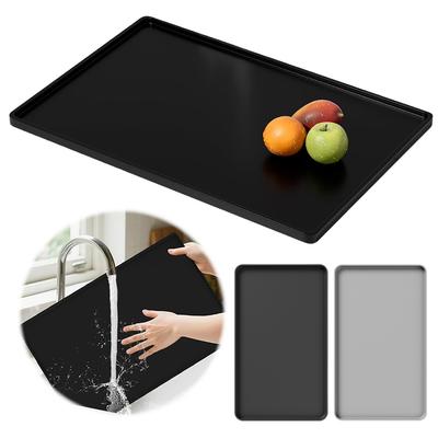 Silicone Coffee Mat Waterproof Thicken Dish Drying Pad Heat Resistant Silicone Tray Coaster for Espresso Machine Station