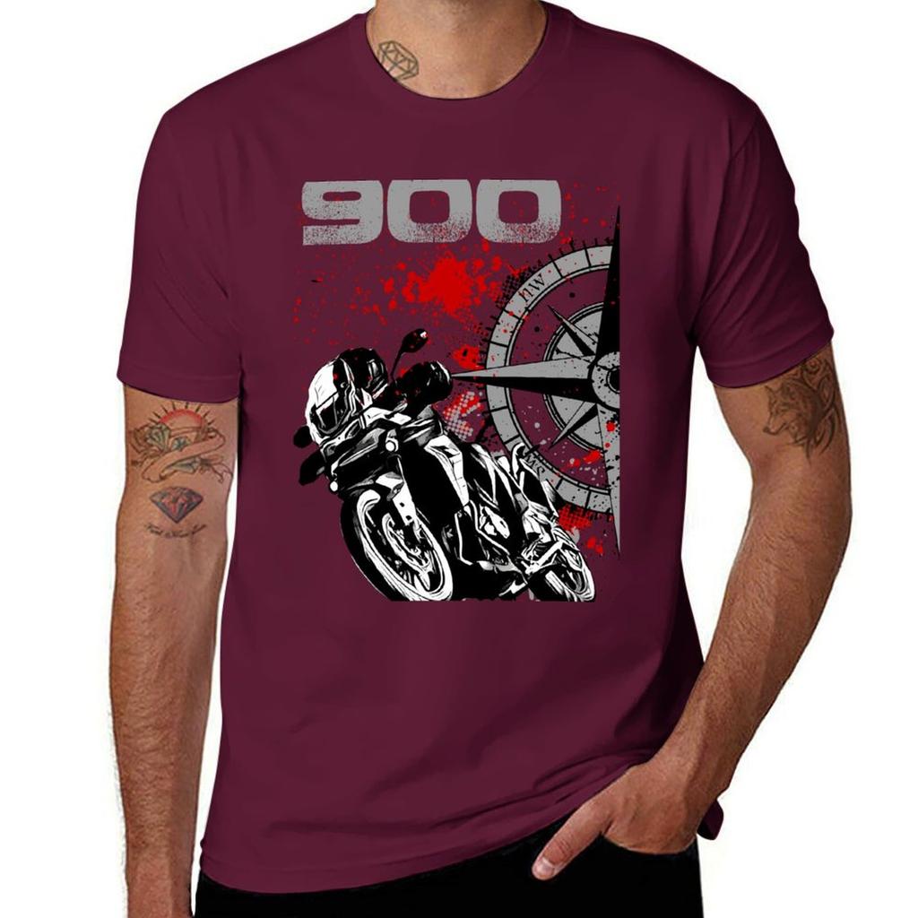 Tiger 900 Motorcycle T-Shirt Designer Shirts Shirts Graphic Tees Aesthetic Clothing Vintage Clothes Oversized T Shirts for Men