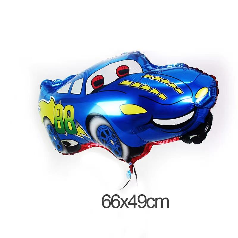 1Pc Cartoon Car Balloons Train Fire Truck Tank Engineering Car Tractor Aluminum Film Balloon Birthday Party Baby Shower Toy