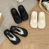 Fashion versatile and sweet flip-flops for women's outer wear summer new retro non-slip simple and comfortable flat-bottomed cool slippers