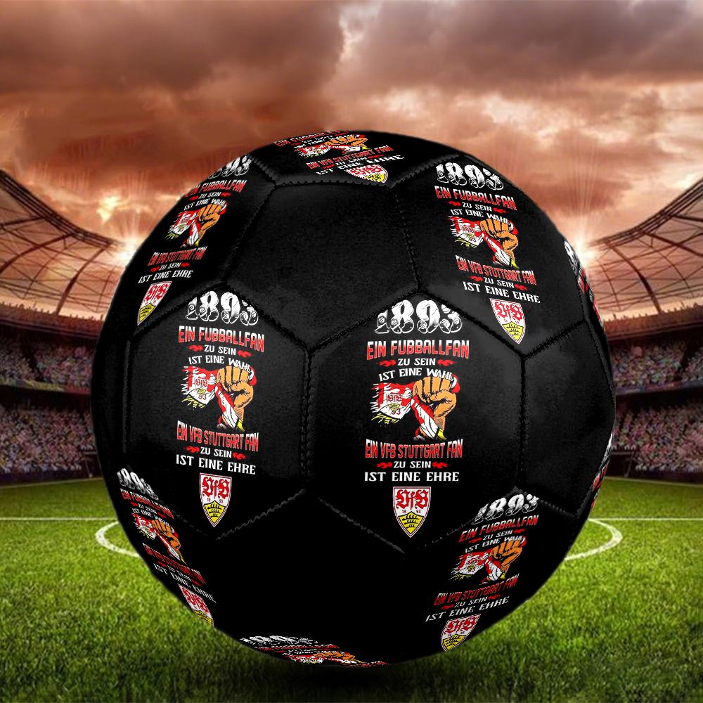 VfB Stuttgart Indoor Soccer Ball Colorful Machine Stitched PVC Size 5 Team Training Competition Ready Durable High-Bounce Cool Sports Gift