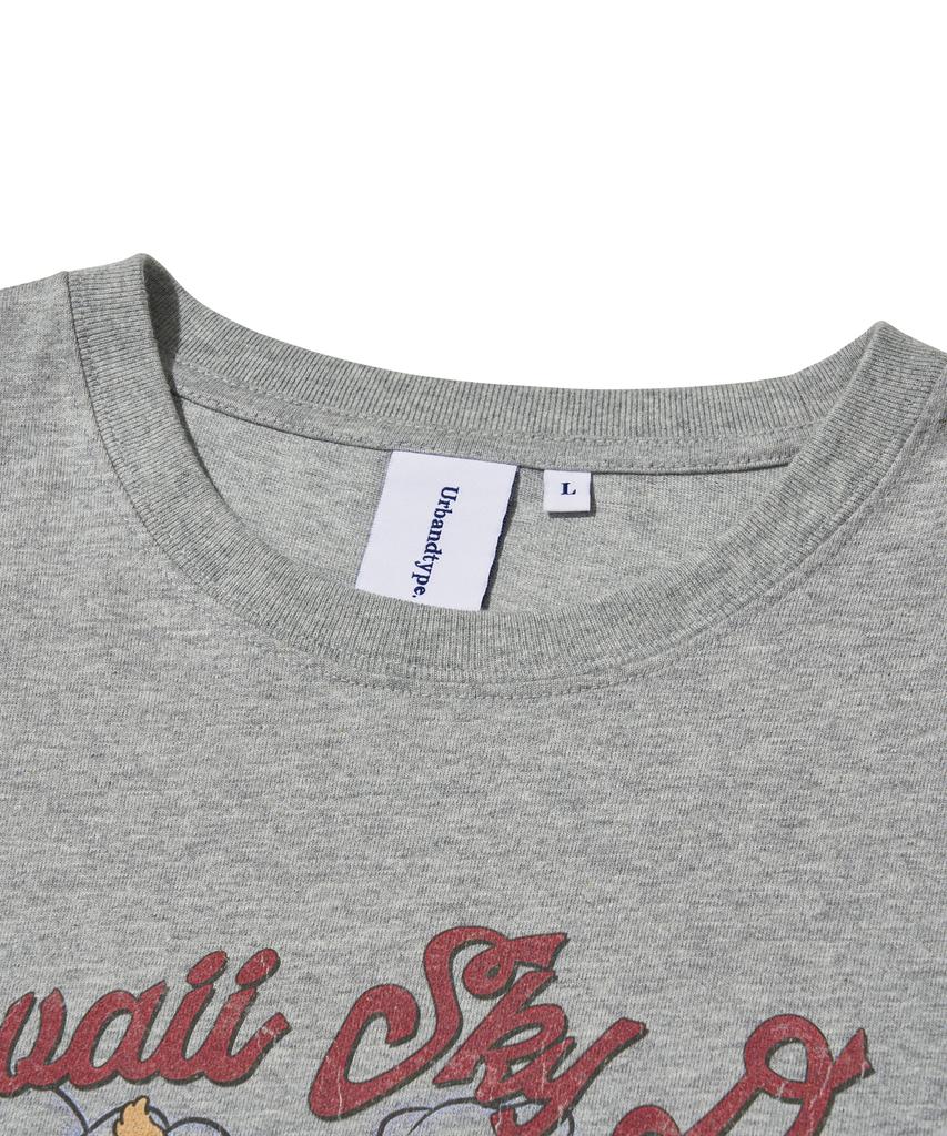 URBANDTYPE Sky Dog Long Sleeve T-Shirt_Melange Gray